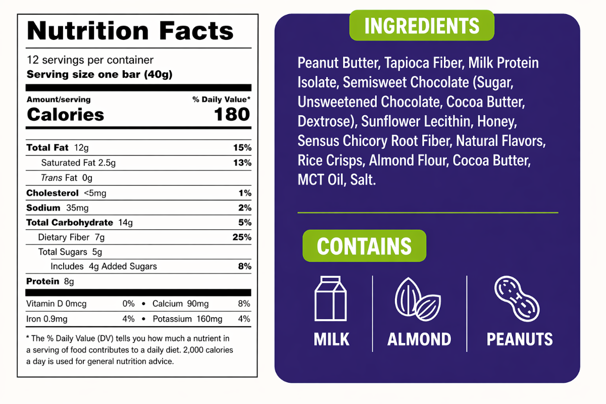 PB Chocolate Krunch Bars (12 Pack)